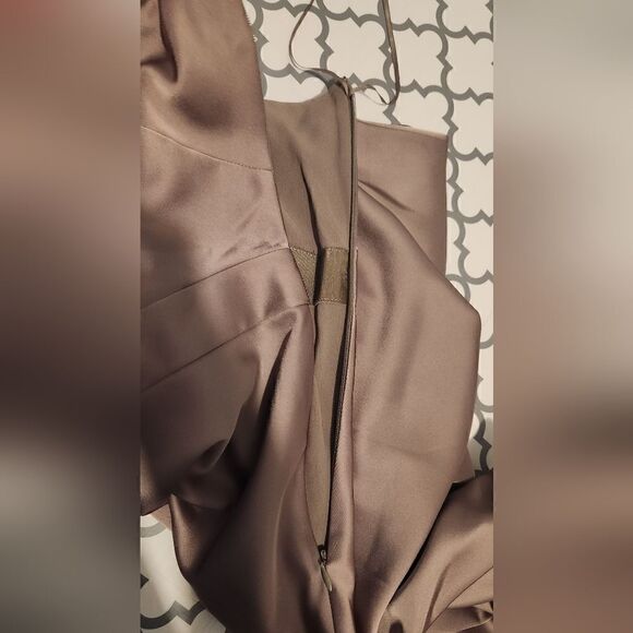 J. Crew Halter Crisscross Silky Dress in Brown Size 10 - Picture 9 of 10